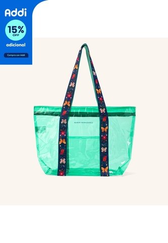 Tote Bahía Mariposas Menta Verano Tote Bahía Mariposas Menta Verano Mario Hernández