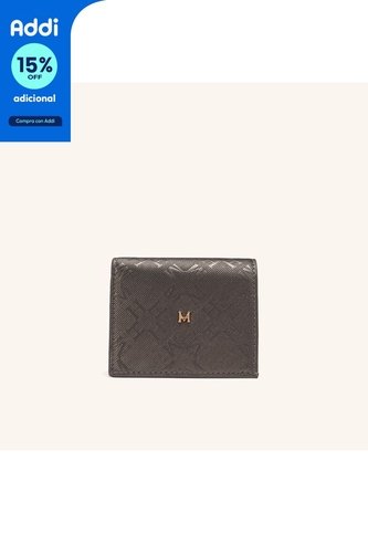 Billetera Kantu Mediana Negro Plata Kroma Billetera Kantu Mediana Negro Plata Kroma Mario Hernández