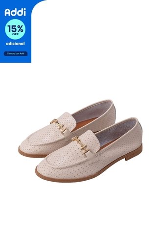 Mocasín Loafer Gracia Beige Julia Mocasín Loafer Gracia Beige Julia Talla 37 Mario Hernández