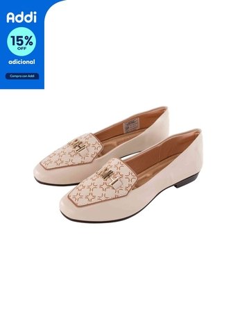 Mocasín Luciana Beige MH Mocs Mocasín Luciana Beige MH Mocs Talla 35 Mario Hernández
