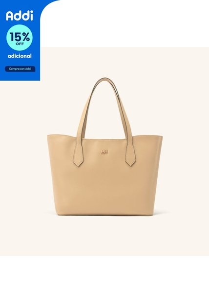 Tote Alas Mediano Taupe Coral Tote Alas Mediano Taupe Coral