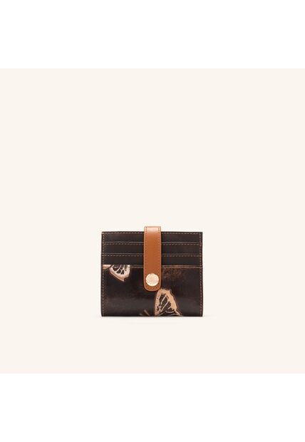 Tarjetero Broche Con Compartimiento Capuchino Mariposas Tarjetero Broche Con Compartimiento Capuchino Mariposas