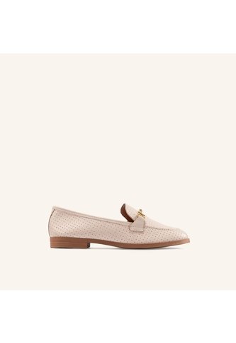 Mocasín Loafer Gracia Beige Julia Mario Hernández
