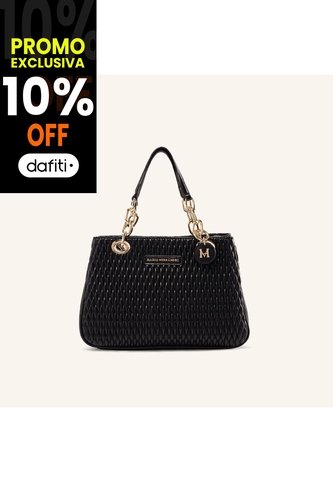 Bolso De Mano Melina Lt Negro Maryrose Mario Hernández