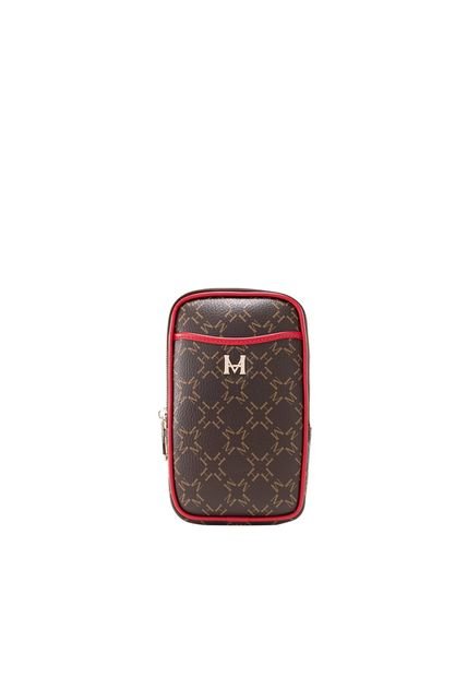 Estuche Porta Celular Elena Café Rojo Primario Básico Estuche Porta Celular Elena Café Rojo Primario Básico