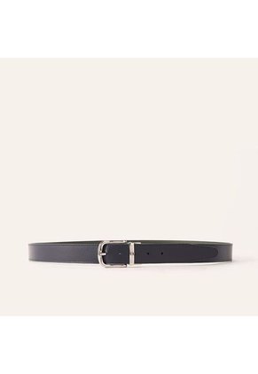 Cinturón Casual Doble Faz Azul Verde Esencial Cinturón Casual Doble Faz Azul Verde Esencial Talla 105