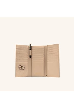Billetera Tamara Latte Mariposas