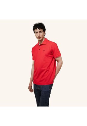 Camiseta Polo Emblema Rojo Tierra Arriba Camiseta Polo Emblema Rojo Tierra Arriba Talla M