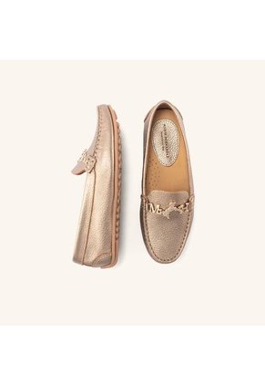 Mocasín Alina Oro MH Mocs Mocasín Alina Oro MH Mocs Talla 40