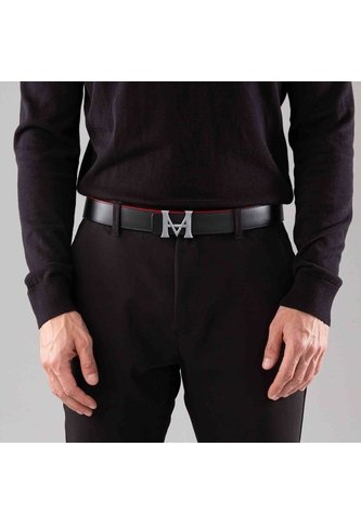 Cinturón Casual Monograma Doble Faz Negro Cayena Mario Hernández