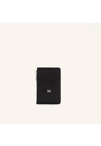 Tarjetero 8 Tarjetas Con Zip Negro Sombra Mario Hernández