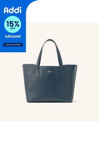 Tote Alas Mediano Azul Petróleo Coral Tote Alas Mediano Azul Petróleo Coral Mario Hernández