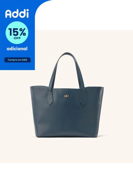 Tote Alas Mediano Azul Petróleo Coral Tote Alas Mediano Azul Petróleo Coral