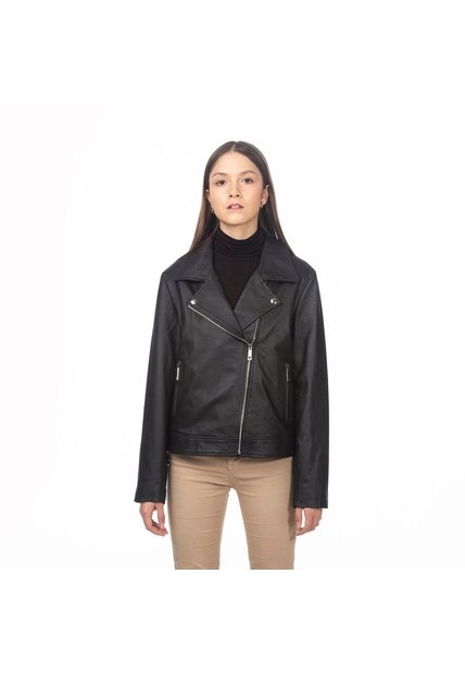 Chaqueta Biker Agata Negro Gema Chaqueta Biker Agata Negro Gema Talla 6