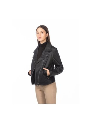 Chaqueta Biker Agata Negro Gema Chaqueta Biker Agata Negro Gema Talla 6