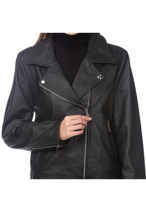 Chaqueta Biker Agata Negro Gema Chaqueta Biker Agata Negro Gema Talla 6