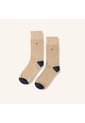 Medias Acanaladas Extrafina Beige MH Socks Medias Acanaladas Extrafina Beige MH Socks de Mario Hernández