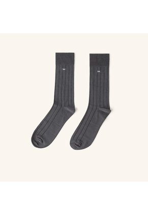 Medias Acanaladas Extrafina Humo MH Socks Medias Acanaladas Extrafina Humo MH Socks