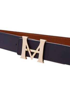 Cinturón Casual Hombre Monograma Doble Faz Orion Havana Cinturón Casual Hombre Monograma Doble Faz Orion Havana Talla L