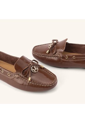Mocasín Driver Amalia Lt Café Charol MH Mocs