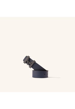Cinturón Monograma Doble Faz Negro Azul Lt Cinturón Monograma Doble Faz Negro Azul Lt Talla M