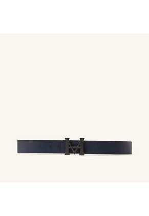 Cinturón Monograma Doble Faz Negro Azul Lt Cinturón Monograma Doble Faz Negro Azul Lt Talla M
