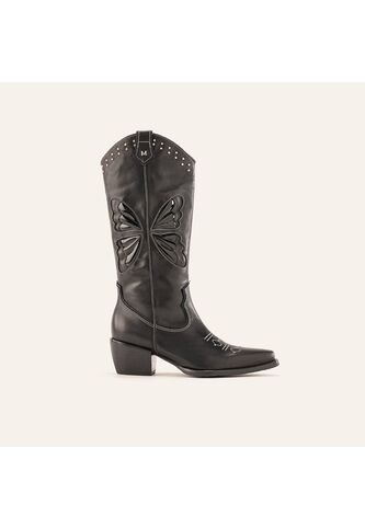 Botas Jerez Caña Alta Negro Glamour Botas Jerez Caña Alta Negro Glamour Talla 38 Mario Hernández