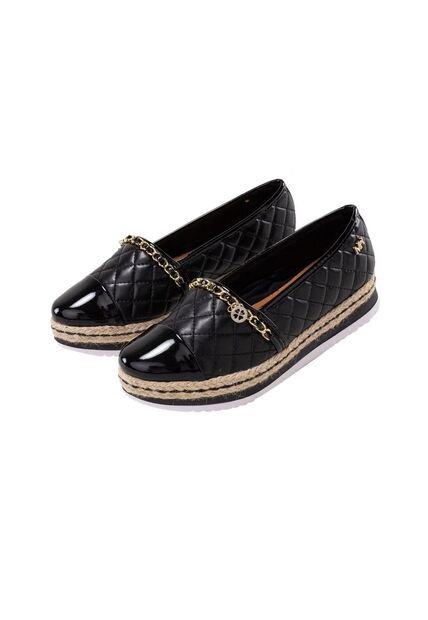 Baletas Yute Chia Negro Negro Julia Baletas Yute Chia Negro Negro Julia Talla 35