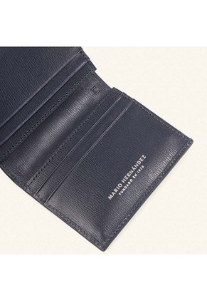 Tarjetero Plano Con Servicio Para Billetes Azul Royal Millenium