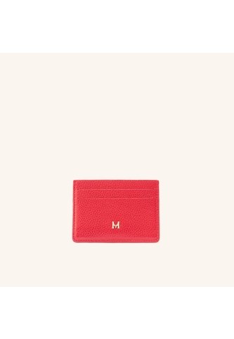 Tarjetero Plano Coral Rojo Granate Mario Hernández