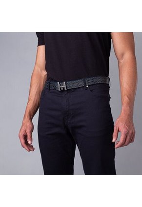 Cinturón Casual Monograma Palenque Doble Faz Noche Azul Cinturón Casual Monograma Palenque Doble Faz Noche Azul Talla XL