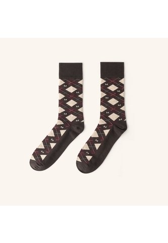 Medias Tapiz Extrafina Café Vino MH Socks Mario Hernández