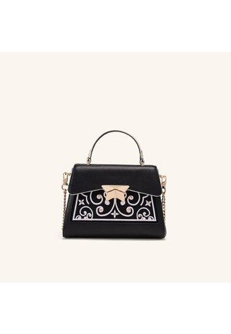 Bolso De Mano Alma Con Cadena Negro Oro Sagrada Mario Hernández