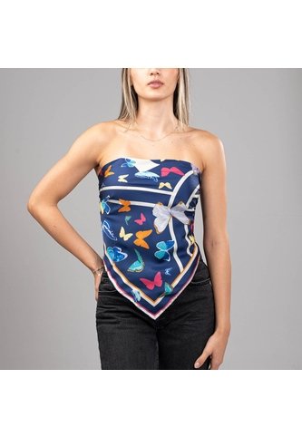 Pañoleta Carre Paraíso Cielo 90 X 90 Foulard Mario Hernández