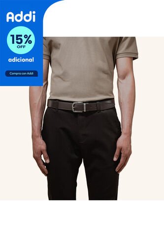 Cinturón Casual Doble Faz Chocolate Negro Esencial Cinturón Casual Doble Faz Chocolate Negro Esencial Talla 105 Mario Hernández