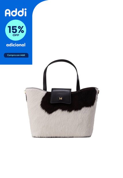 Tote Alas Mini Vaca Negro Jungla Tote Alas Mini Vaca Negro Jungla