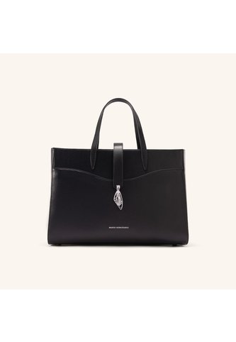 Bolso De Mano Aura Negro Niquel Ala Mario Hernández