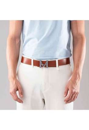 Cinturón Casual Monograma Doble Faz Negro Caramelo Cinturón Casual Monograma Doble Faz Negro Caramelo Talla XL