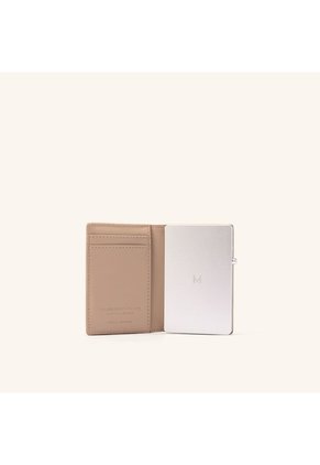 Estuche Vertical Con Tarjetero Met Taupe Gris Tecno