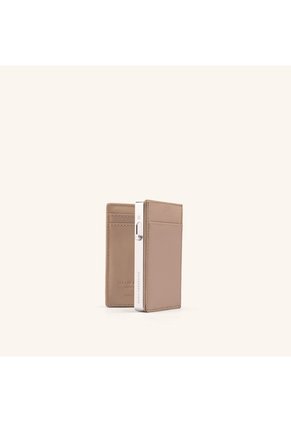 Estuche Vertical Con Tarjetero Met Taupe Gris Tecno