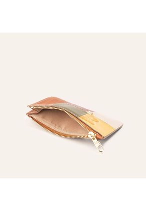 Tarjetero 8 Tarjetas Con Zip Miel Mixtura Tarjetero 8 Tarjetas Con Zip Miel Mixtura