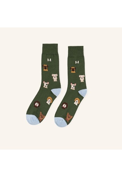 Medias Perros Esencial Verde MH Socks