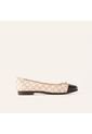 Baletas Lucia Beige Negro MH Mocs Baletas Lucia Beige Negro MH Mocs Talla 40 de Mario Hernández