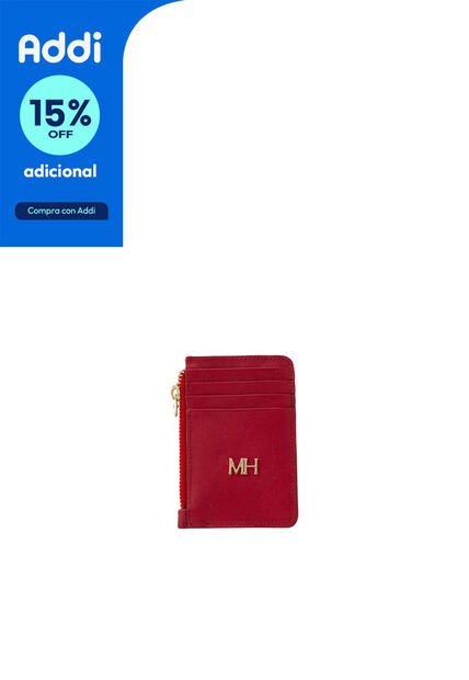 Tarjetero 8 Tarjetas Con Zip Rojo Cruz Esencial Tarjetero 8 Tarjetas Con Zip Rojo Cruz Esencial