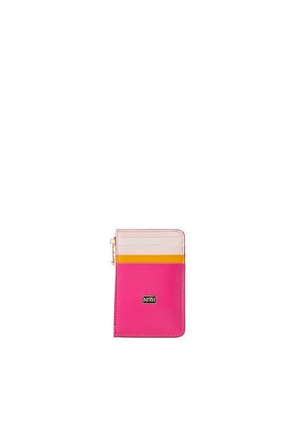 Tarjetero 8 Tarjetas Con Zip Rosado Collorfull Tarjetero 8 Tarjetas Con Zip Rosado Collorfull
