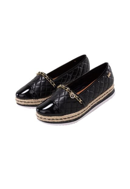 Baletas Yute Chia Negro Negro Julia Baletas Yute Chia Negro Negro Julia Talla 38