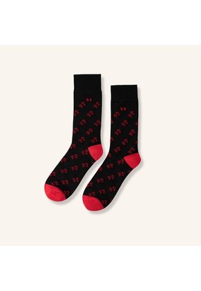 Medias Unicornio Extrafina Nero Rosso MH Socks