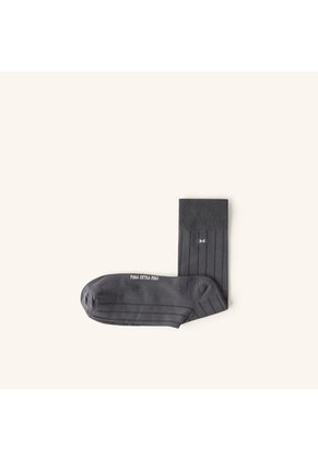 Medias Acanaladas Extrafina Humo MH Socks