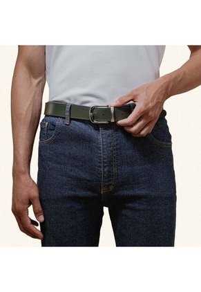 Cinturón Casual Doble Faz Azul Verde Esencial Cinturón Casual Doble Faz Azul Verde Esencial Talla 105