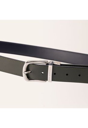 Cinturón Casual Doble Faz Azul Verde Esencial Cinturón Casual Doble Faz Azul Verde Esencial Talla 105